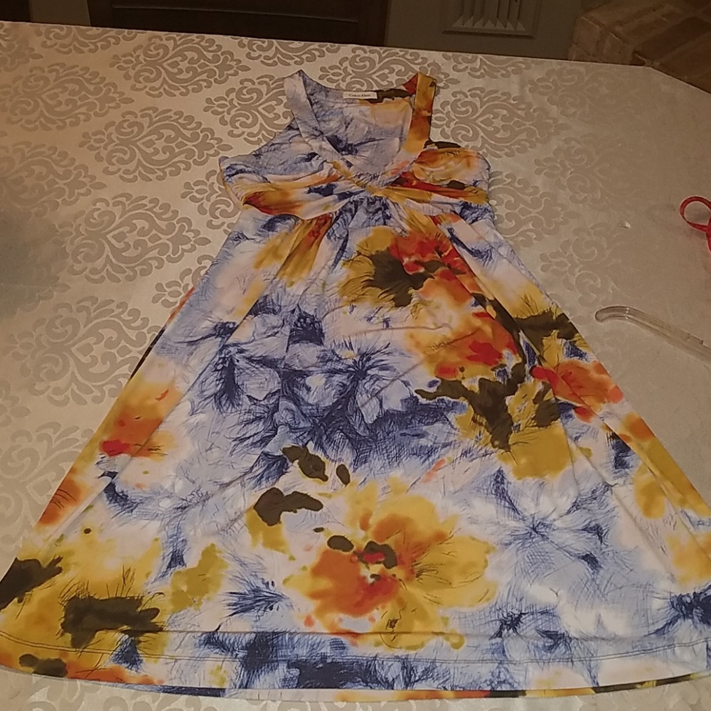 **2 for $25** Calvin Klein multi colored dress